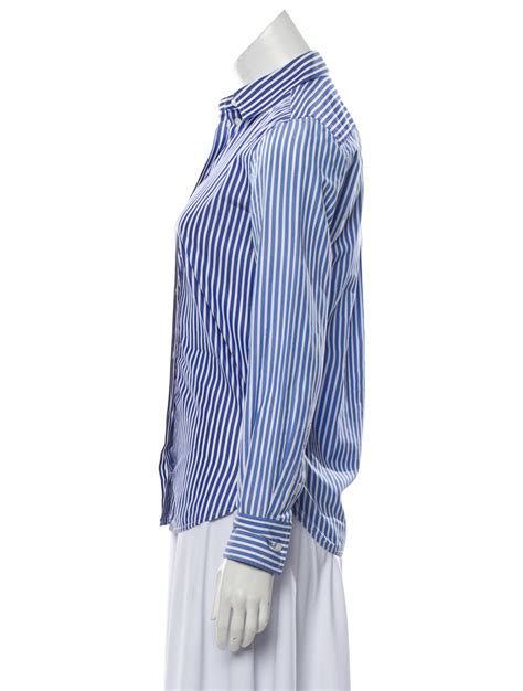 celine blue top|celine striped top.